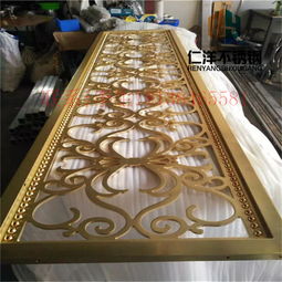 【現(xiàn)代簡約屏風(fēng)玫瑰金活動客廳不銹鋼屏風(fēng)進門玄關(guān)黑鈦鏤空隔斷】-