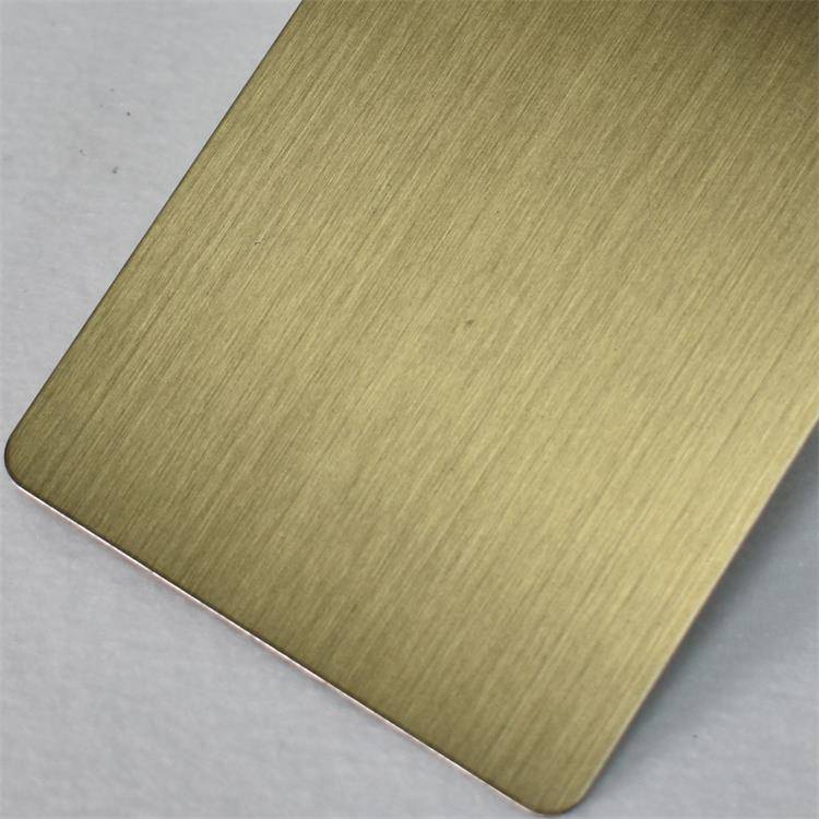 【金屬制品手工拉絲黃古銅不銹鋼發黑納米防指紋加工】圖片